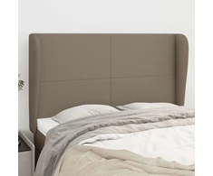 Galvūgalis su auselėmis, taupe, 147x23x118/128cm, audinys