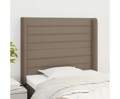 Galvūgalis su auselėmis, taupe, 83x16x118/128cm, audinys
