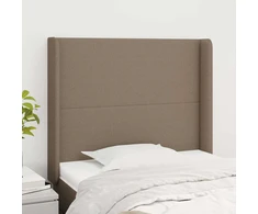 Galvūgalis su auselėmis, taupe, 83x16x118/128cm, audinys