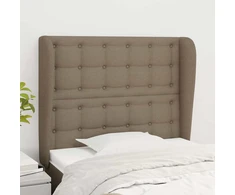 Galvūgalis su auselėmis, taupe, 83x23x118/128cm, audinys