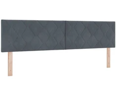 Galvūgalis Tamsiai pilka 180 cm Aksomas