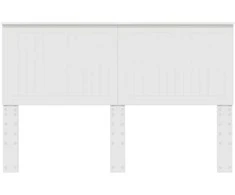 Galvūgalis su galvūgalio Balta 150 cm Apdirbta mediena