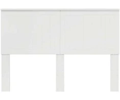 Galvūgalis su galvūgalio Blizgus baltas 140 cm Apdirbta mediena