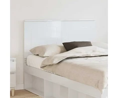 Galvūgalis Blizgus baltas 100 cm Dirbtinė mediena