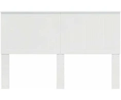 Galvūgalis su galvūgalio Blizgus baltas 150 cm Apdirbta mediena