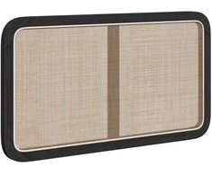 Galvūgalis su galvūgalio Juoda 100 x 55 x 3 cm Ratanas