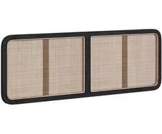 Galvūgalis su galvūgalio Juoda 160 x 55 x 3 cm Ratanas
