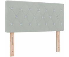 Galvūgalis Šviesiai pilka 90 cm Aksomas
