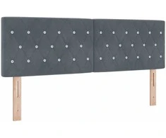Galvūgalis Tamsiai pilka 160 cm Aksomas