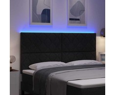 LED galvūgalis Juodas 180 cm audinys