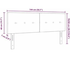 Aukščio reguliuojamas atlošas Tamsiai rudas 144 cm audinys