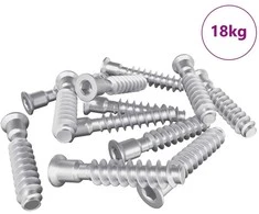Galvutės varžtas 2900 pcs Sidabro Plienas