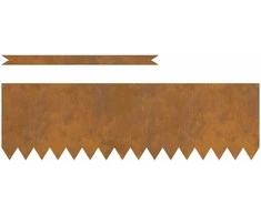 Vejo kraštas 20 pcs Rūdijanti 100 x 0,05 x 30 cm