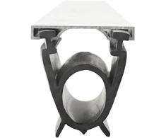 Garažo durų sandarinimas Juoda 41 x 33 mm 2,5 m PVC