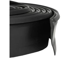 Garažo durų sandarinimas Juoda 52 x 2 mm 4,5 m PVC