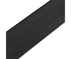 Garažo durų sandarinimas Juoda 70 x 6 mm 4,5 m PVC