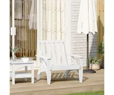 Garden Adirondack kėdė balta 75x77x77 cm medžio masyvo pušis
