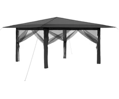 Gazebo su 4 šoninėmis sienomis 4 x 4 m