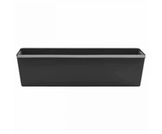 Gėlių dėžės Euro paletėms 12 vnt. Juoda 36 x 13,5 x 9,5 cm