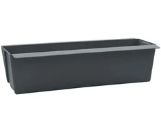 Gėlių dėžės Euro paletėms 24 pcs Pilka 36 x 13,5 x 9,5 cm