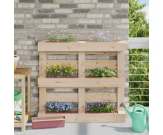 Gėlių dėžės Euro paletėms 24 pcs Ruda 36 x 13,5 x 9,5 cm