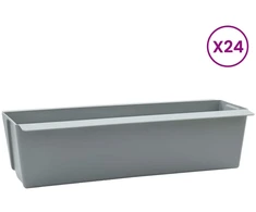 Gėlių dėžės Euro paletėms 24 pcs Šviesiai pilka