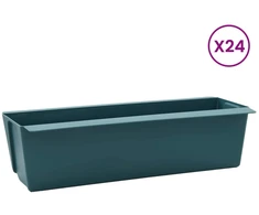 Gėlių dėžės Euro paletėms 24 pcs Žalia 36 x 13,5 x 9,5 cm