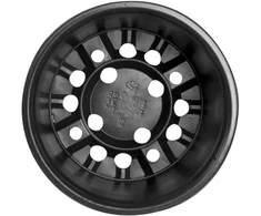 Apvalus gėlių vazonas 100 vnt. Juoda Ø 15 x 13 cm Plastmasė