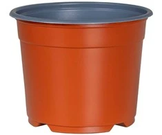 Apvalus gėlių vazonas 100 pcs Terakotos Ø 10 x 8 cm Plastmasė