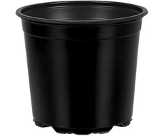 Gėlių vazonas 200 pcs Juoda Ø 15 x 13 cm Plastmasė