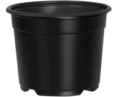 Apvalus gėlių vazonas 50 pcs Juoda Ø 10 x 8 cm Plastmasė
