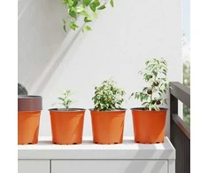 Gėlių vazonas 50 pcs Terakotos Ø 15 x 13 cm Plastmasė