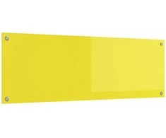 Virtuvės atbraila Geltona 120 x 40 cm grūdintas stiklas