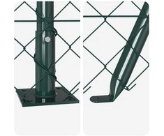 Tvorelės stulpas Žalia 10 x 1,2 m (60 x 60 mm tinklelis)