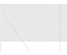 Grandinės ryšio tvora 10 x 1,6 m Plienas Pilka