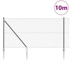 Grandininė tvora su smaigaliais 10 x 1,2 m PVC dengtas plienas