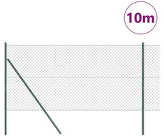 Tvorelės stulpas Žalia 10 x 1 m (40 x 40 mm tinklelis)