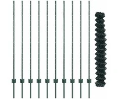 Grandininės tvoros su stulpeliu 10 x 1,4 m PVC dengtas plienas