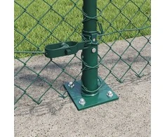 Grandininė tvora su betono baze 25 x 1 m PVC dengtas plienas