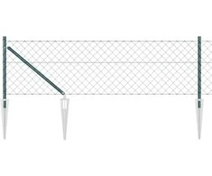 Grandininė tvora su smaigaliais 25 x 0,8 m PVC dengtas plienas