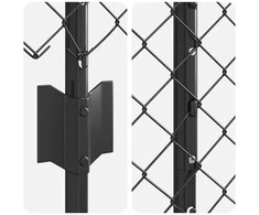 Grandininės tvoros su stulpeliu 10 x 1,2 m PVC dengtas plienas