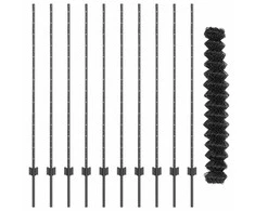 Grandininės tvoros su stulpeliu 10 x 1,4 m PVC dengtas plienas