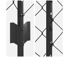 Grandininės tvoros su stulpeliu 10 x 1,2 m PVC dengtas plienas