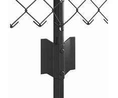 Grandininės tvoros su stulpeliu 25 x 0,8 m PVC dengtas plienas