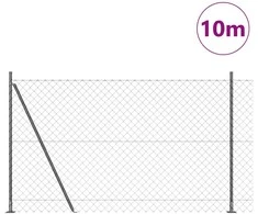 Tvorelės stulpas Pilka 10 x 1,6 m (60 x 60 mm tinklelis)
