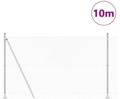 Lauko grandininis tvoros su betono pagrindu 10 x 1,6 m