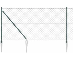Grandininė tvora su smaigaliais 10 x 1,4 m PVC dengtas plienas
