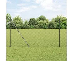 Tvorelės stulpas Pilka 10 x 1,5 m (60 x 60 mm tinklelis)