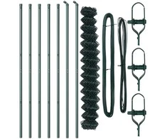 Grandinės tvoros tvirtinimas 10 x 1,6 m PVC dengtas plienas