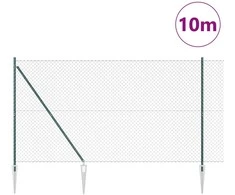Tvorelės stulpas Žalia 10 x 1,6 m (40 x 40 mm tinklas)